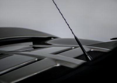 Lotus Elise 111S grau metallic Heckansicht Detail Antenne