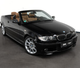 BMW 320Ci E46 Cabrio Front-Dreiviertelansicht von links oben